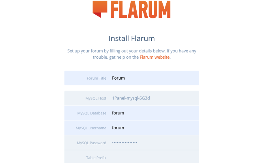 使用1panel V2面板安装部署Flarum论坛系统